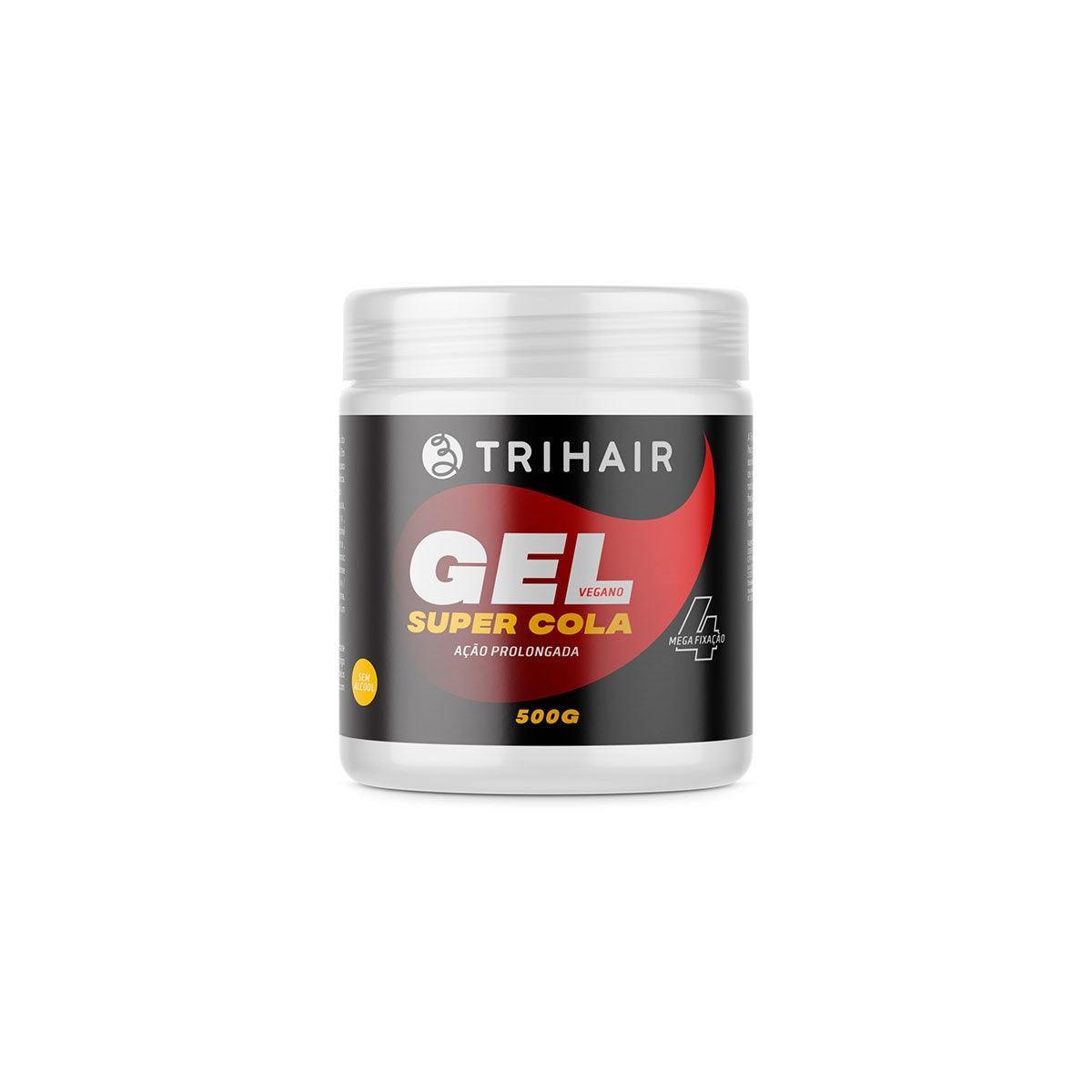 Gel TriHair Fixador Super Cola - 500g - Trihair Cosméticos